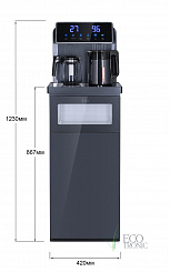 Кулер с чайным столиком Тиабар Ecotronic TB30-LNR UV dark grey